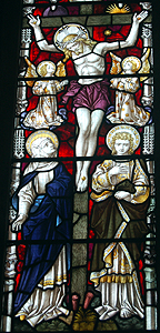 The crucifixion from the chancel east window June 2012